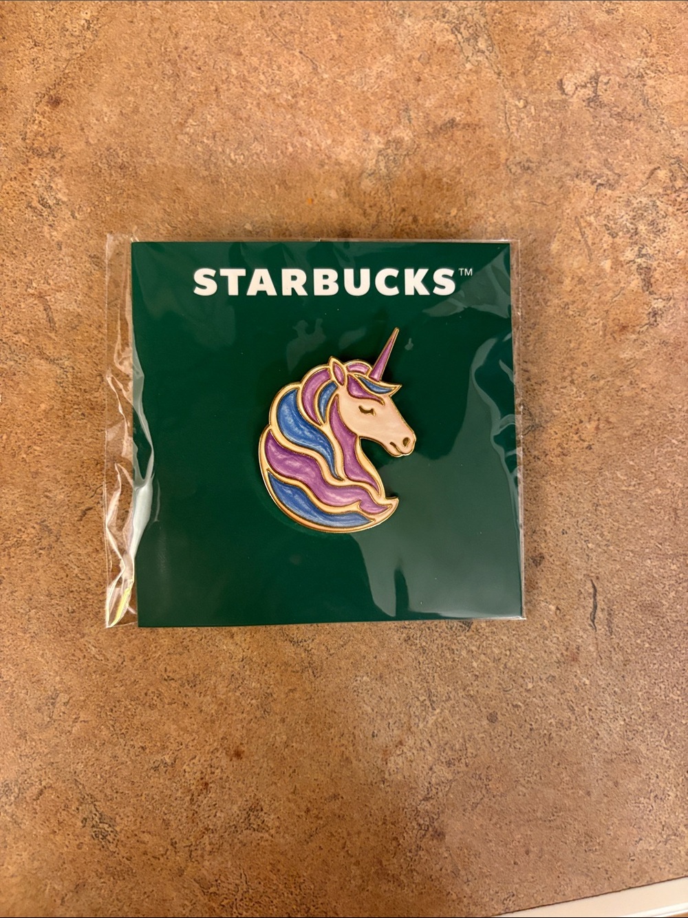 Starbucks Multicolor Unicorn Enamel Pin - Pink, Purple & Blue